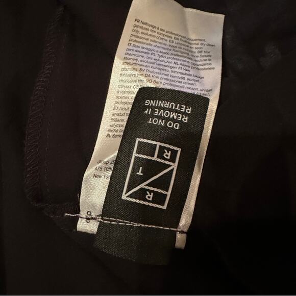 RTR ML Monique Lhuillier Melanie Black White & Blue Floral Maxi Dress Sz 10 - Picture 8 of 13